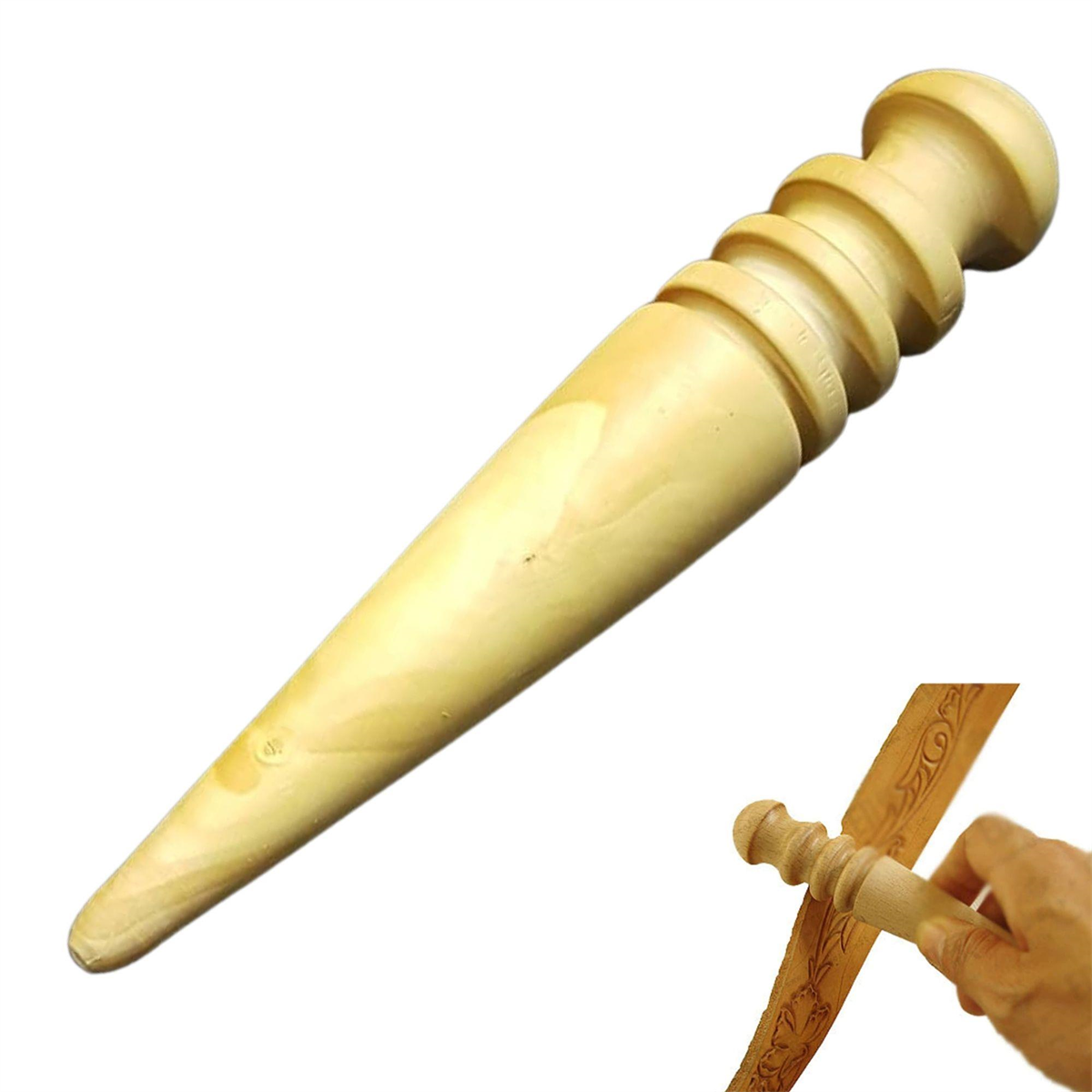 Gerçek Şimşir Perdah Deri Hobi Kenar Düzeltme Perdahı Deri El Aleti