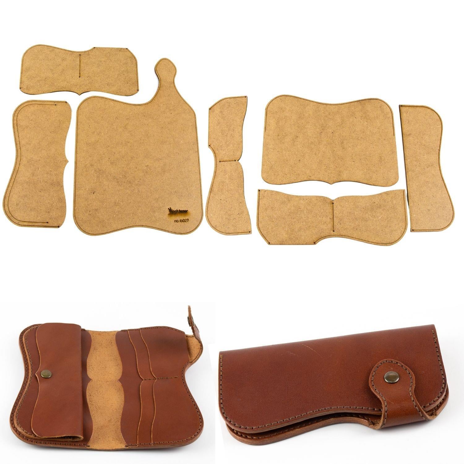 İb27, Deri Hobi Sofia Cüzdan Kalıbı, 7 Parça Kalıp, İb027