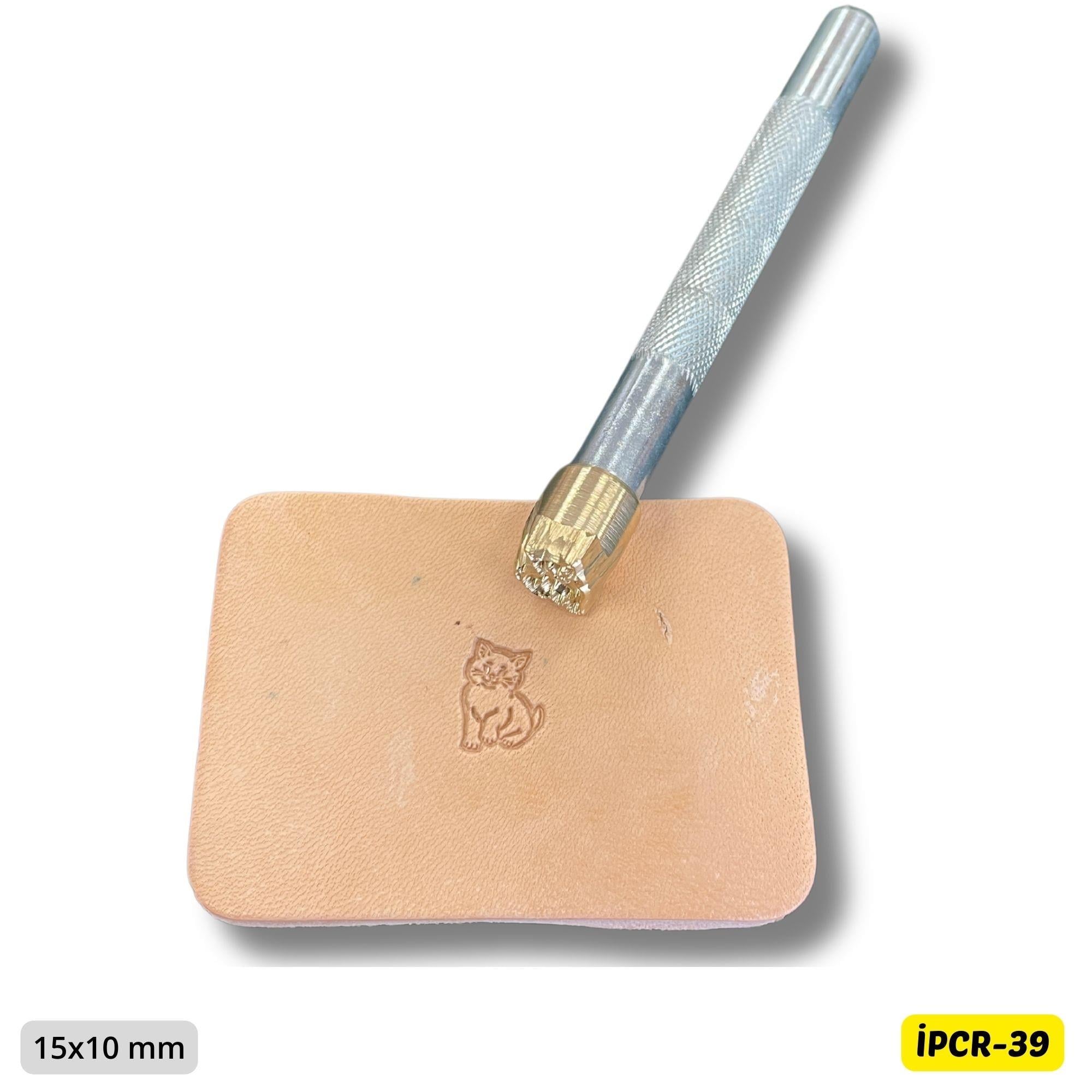 IPCR-39 Craft, Kedi Şekilli Deri Baskı Stamp, Deri Hobi El Aleti
