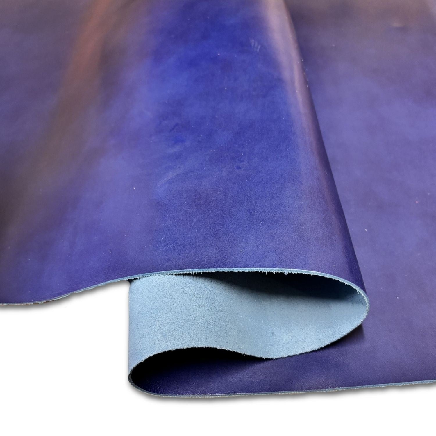 Lorena Vejetal Mavi 1.2mm, Deri Hobi Uğraşı İçin Hakiki Parça Deri 