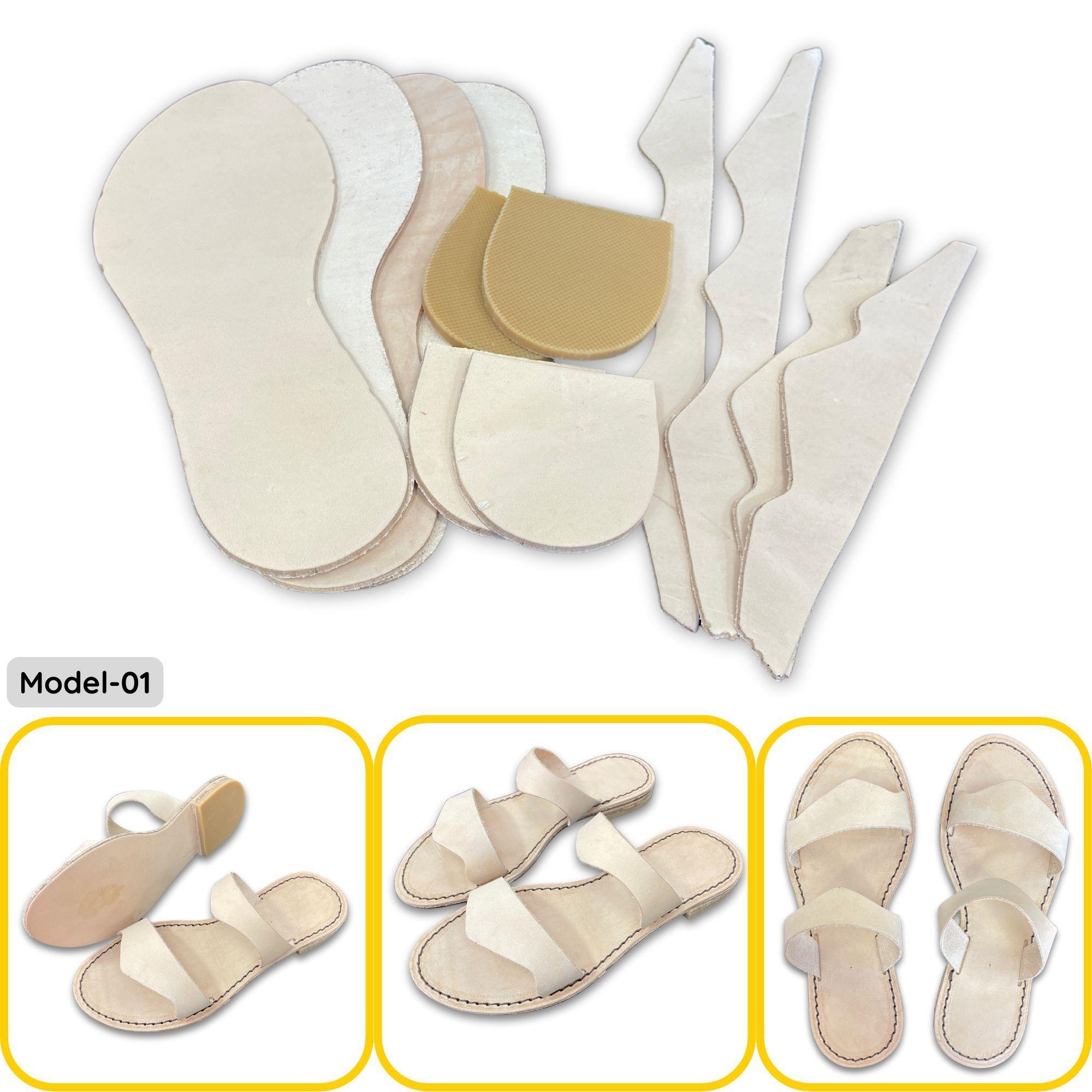 Bodrum Sandaleti Yapım Seti, Hakiki Deri Model-01
