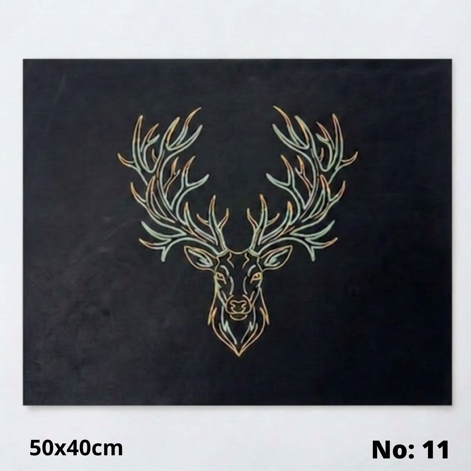 No:11 Özel Desen Baskılı Hakiki Deri Parça (50x40 cm, 1.4-1.6mm) - Hobi ve Craft Derisi