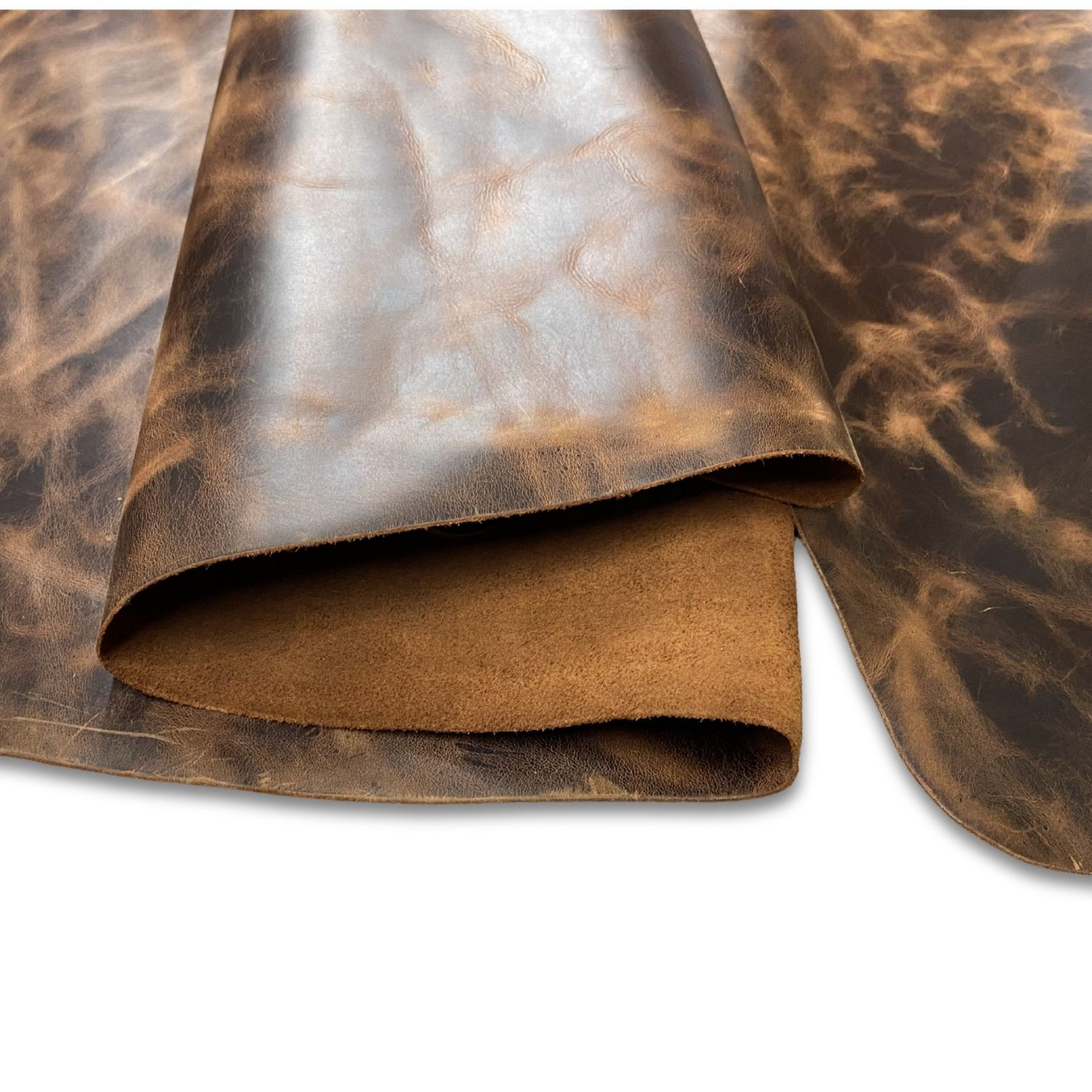 Verona Crazy Deri Taba 1.4-1.6 mm, Deri Hobi Uğraşı İçin Parlak Hakiki Parça Deri 