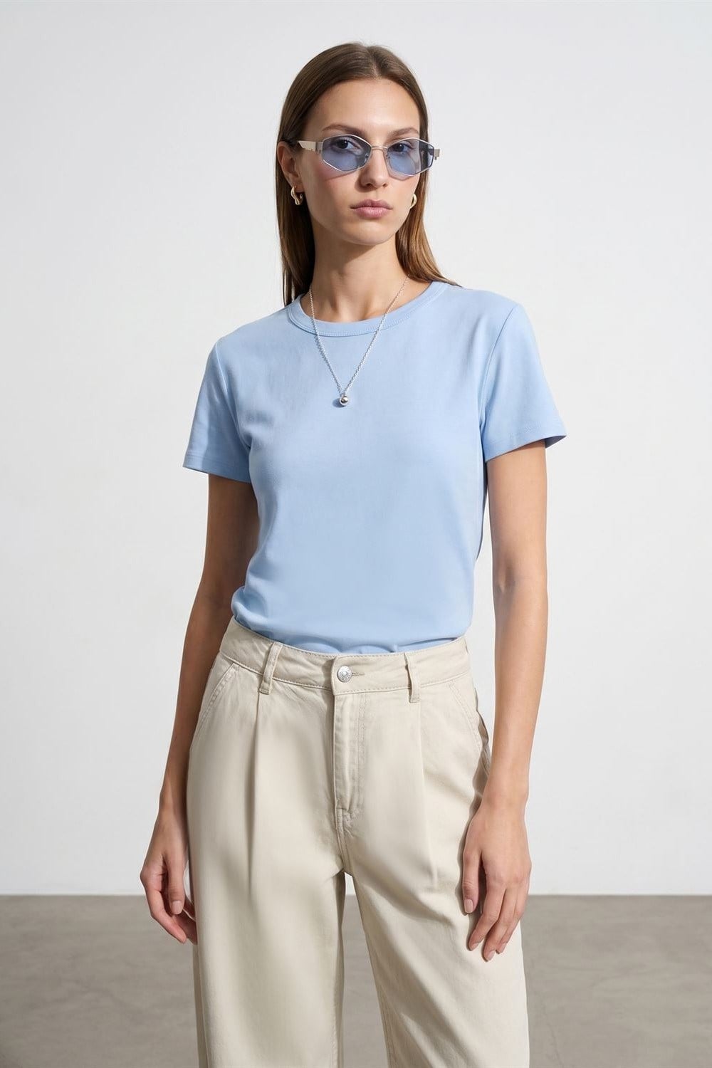 Bisiklet Yaka T-shirt DL32779