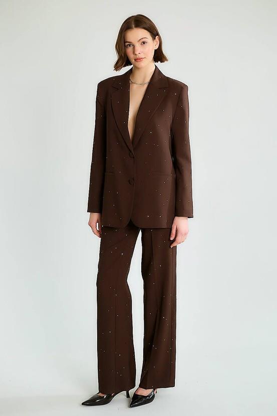 Pul İşlemeli Blazer Ceket Pantolon Takım RB80326