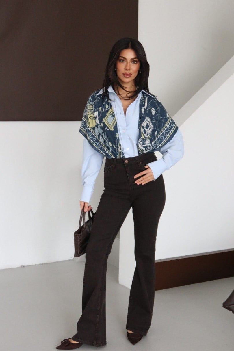 Yüksek Bel Flare Jean LC7578