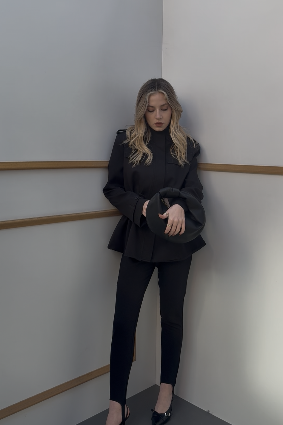 Lastik Geçirmeli Kumaş Pantolon MM1257