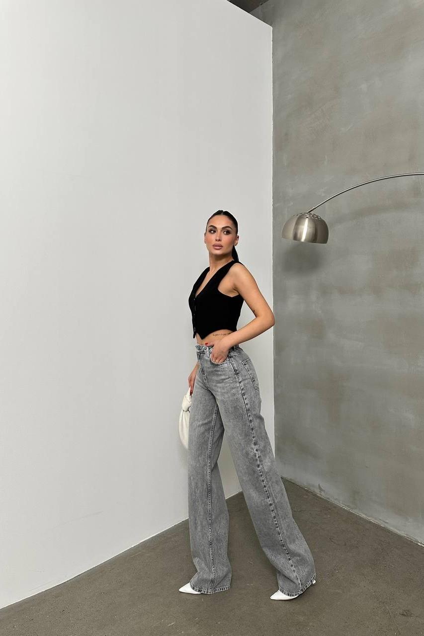 Yüksek Bel Wide Leg Jean LC7714