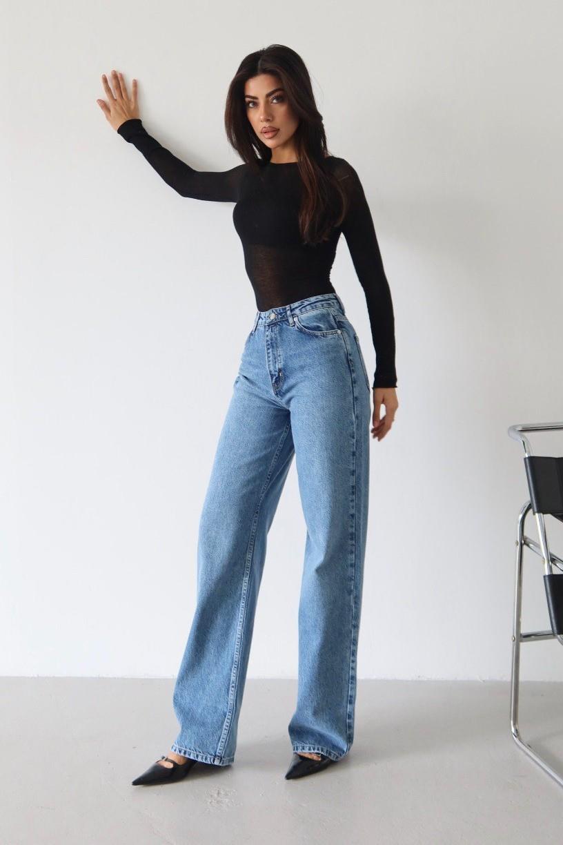 Yüksek Bel Wide Leg Jean LC7714