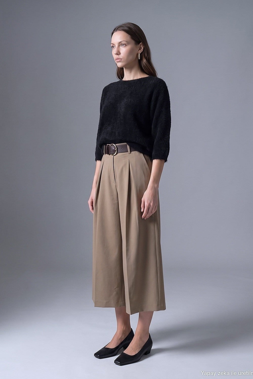 Kalın Kemerli Culotte Pantolon DL72796