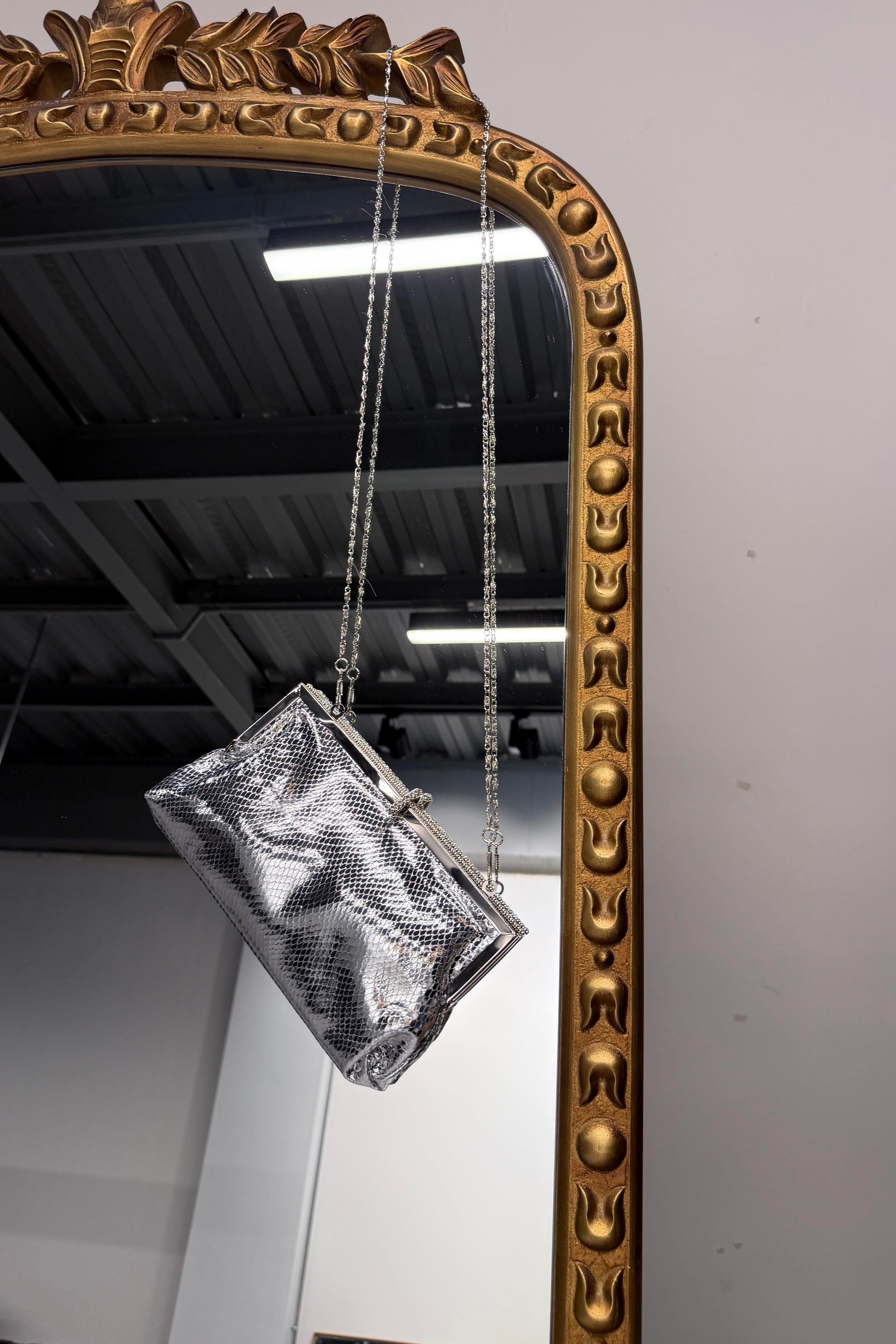 Krokodil Desen Taş Detaylı El Çantası FE4597