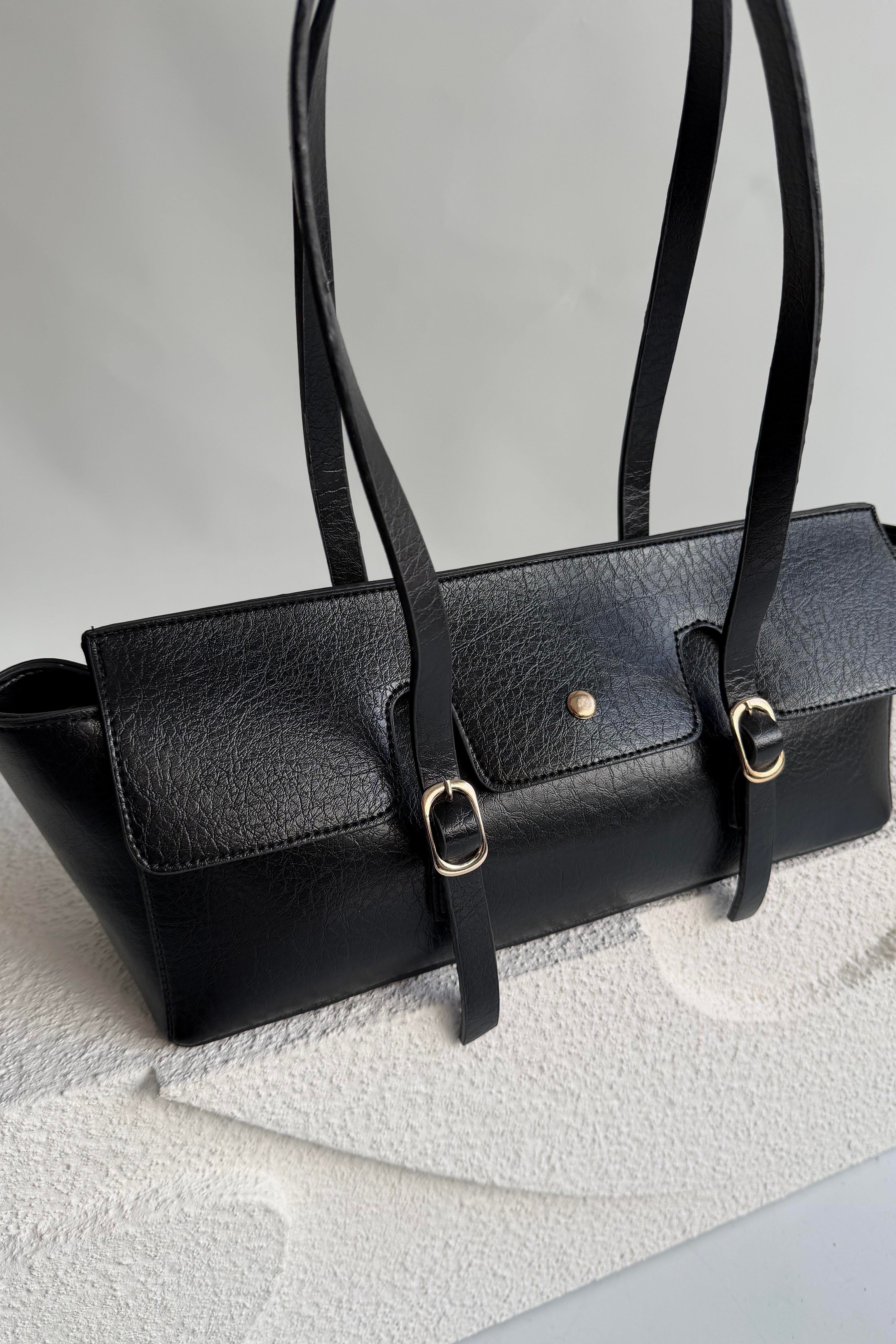 Kemer Tokalı Dikdörtgen Omuz Çantası SD1789