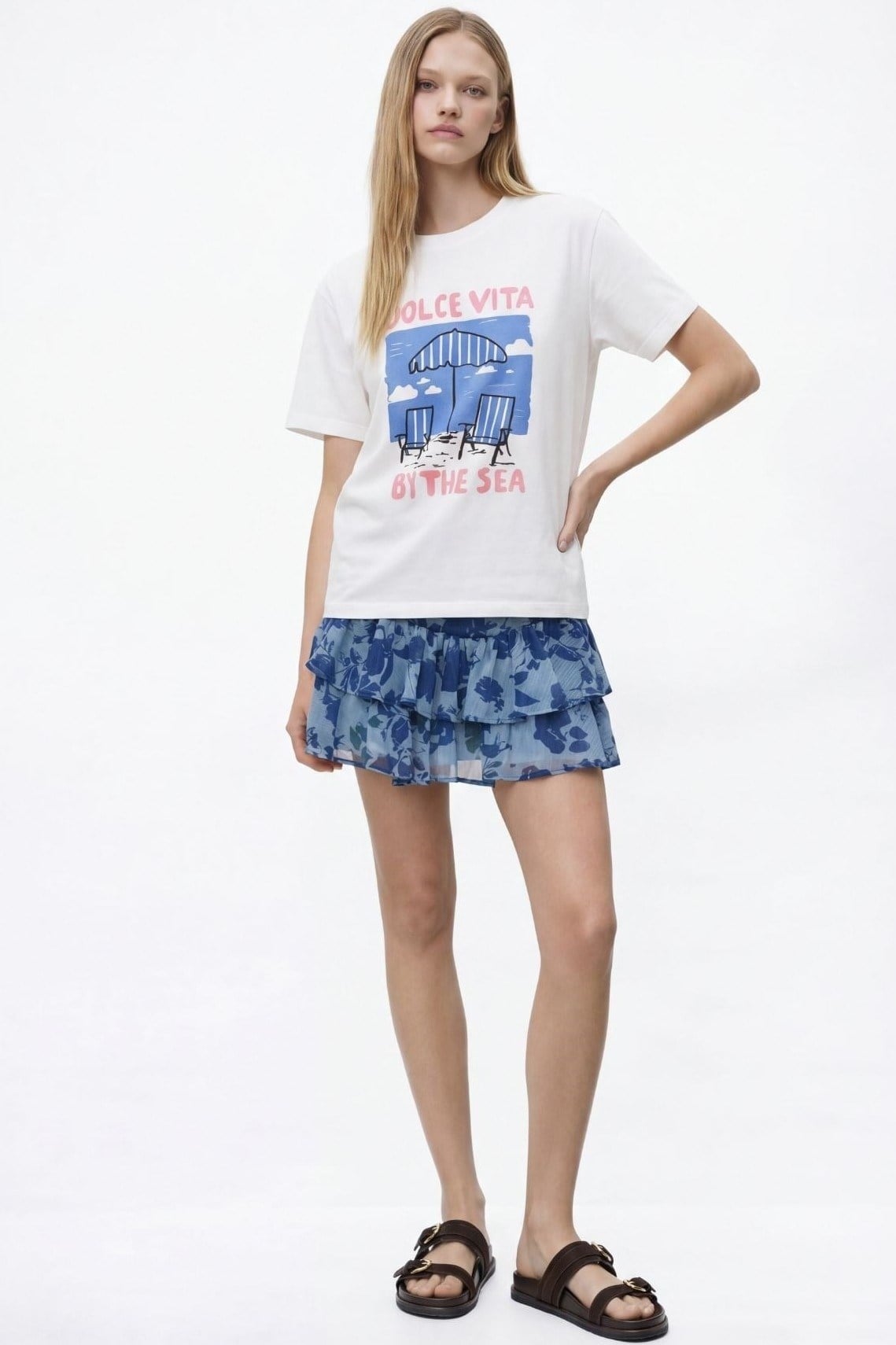 Dolce Vita Yazı Baskılı T-shirt QZ01863