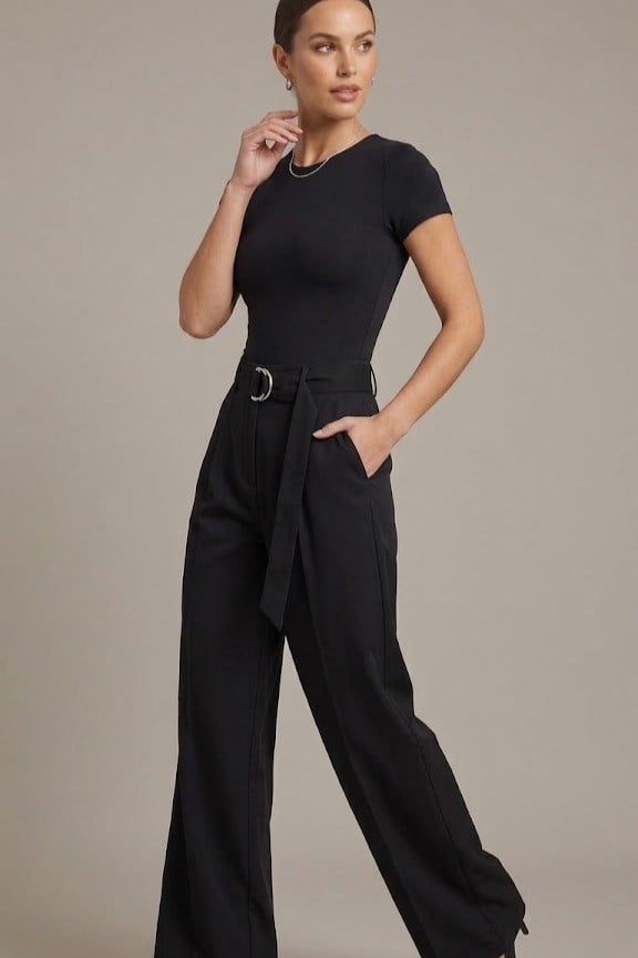 Toka Kemerli Pileli Pantolon DL72673