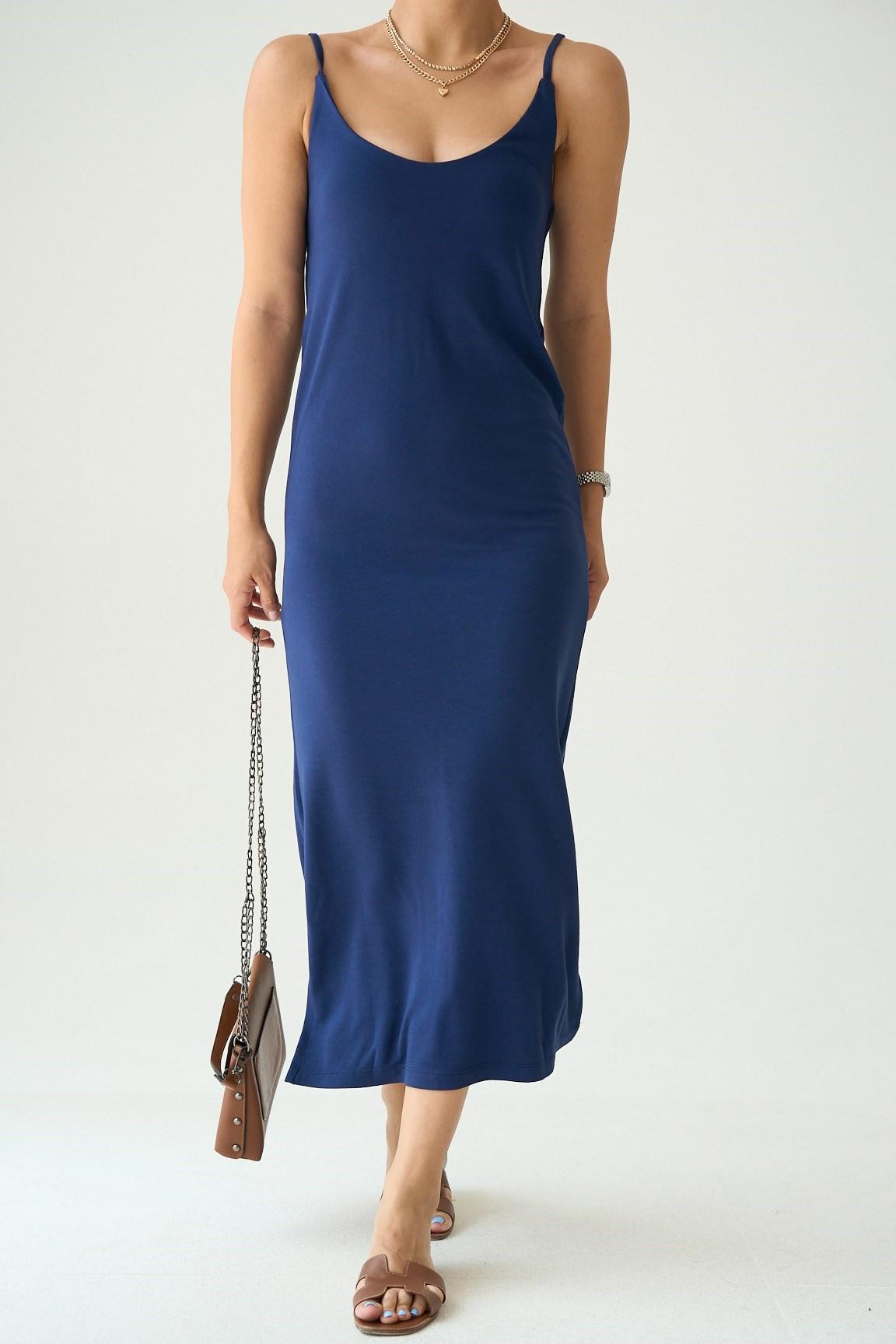 İp Askılı Midi Elbise QS251017