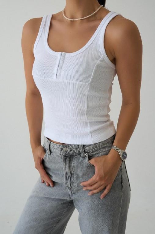 Kalın Askılı Agraf Detaylı Atlet QS251010