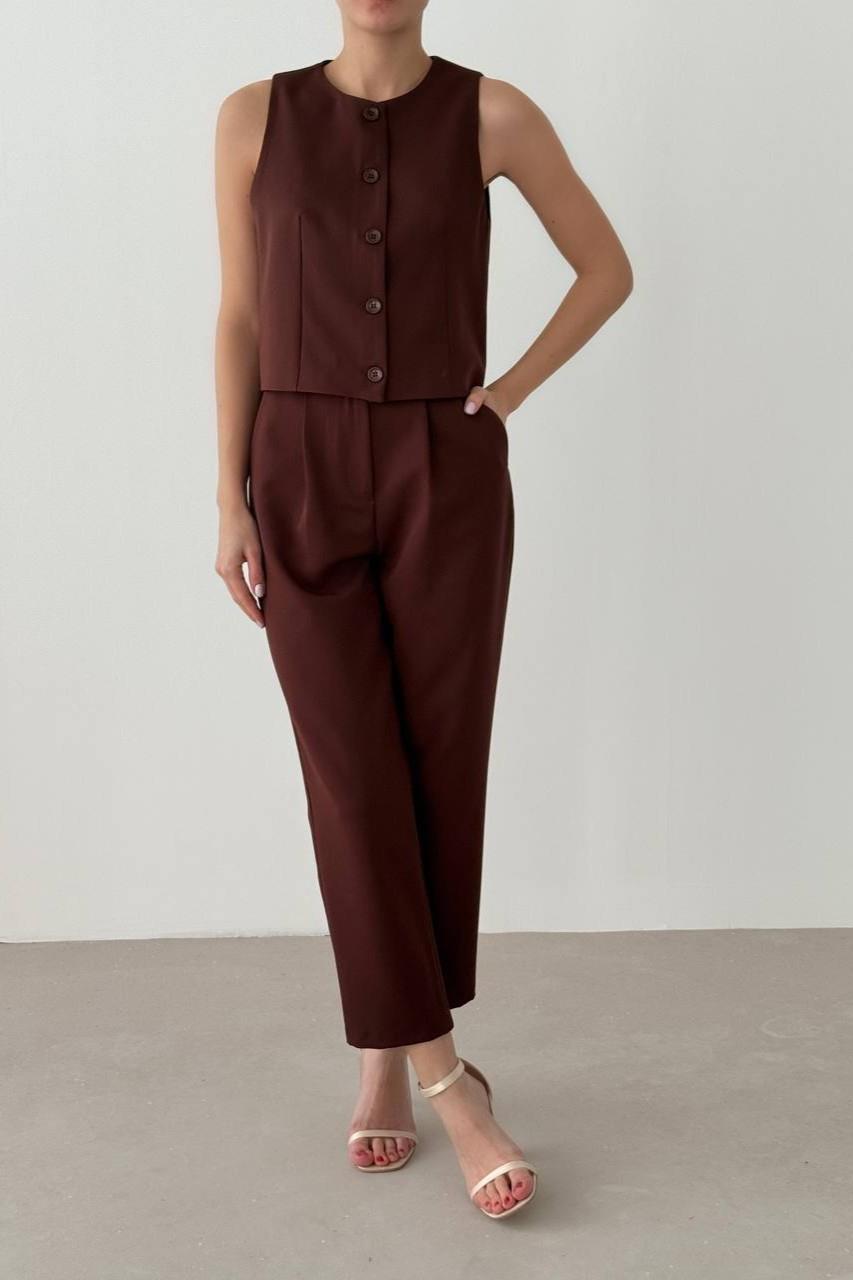 Kolsuz Önü Düğmeli Yelek QZ00005