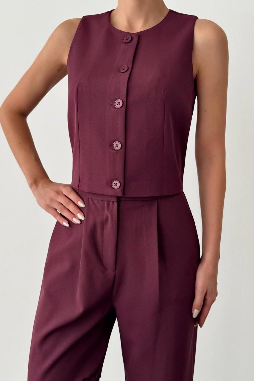 Kolsuz Önü Düğmeli Yelek QZ00005