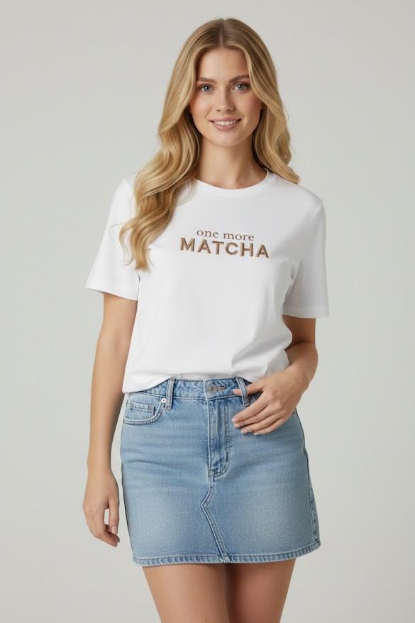 Matcha Nakışlı T-shirt CS2618140