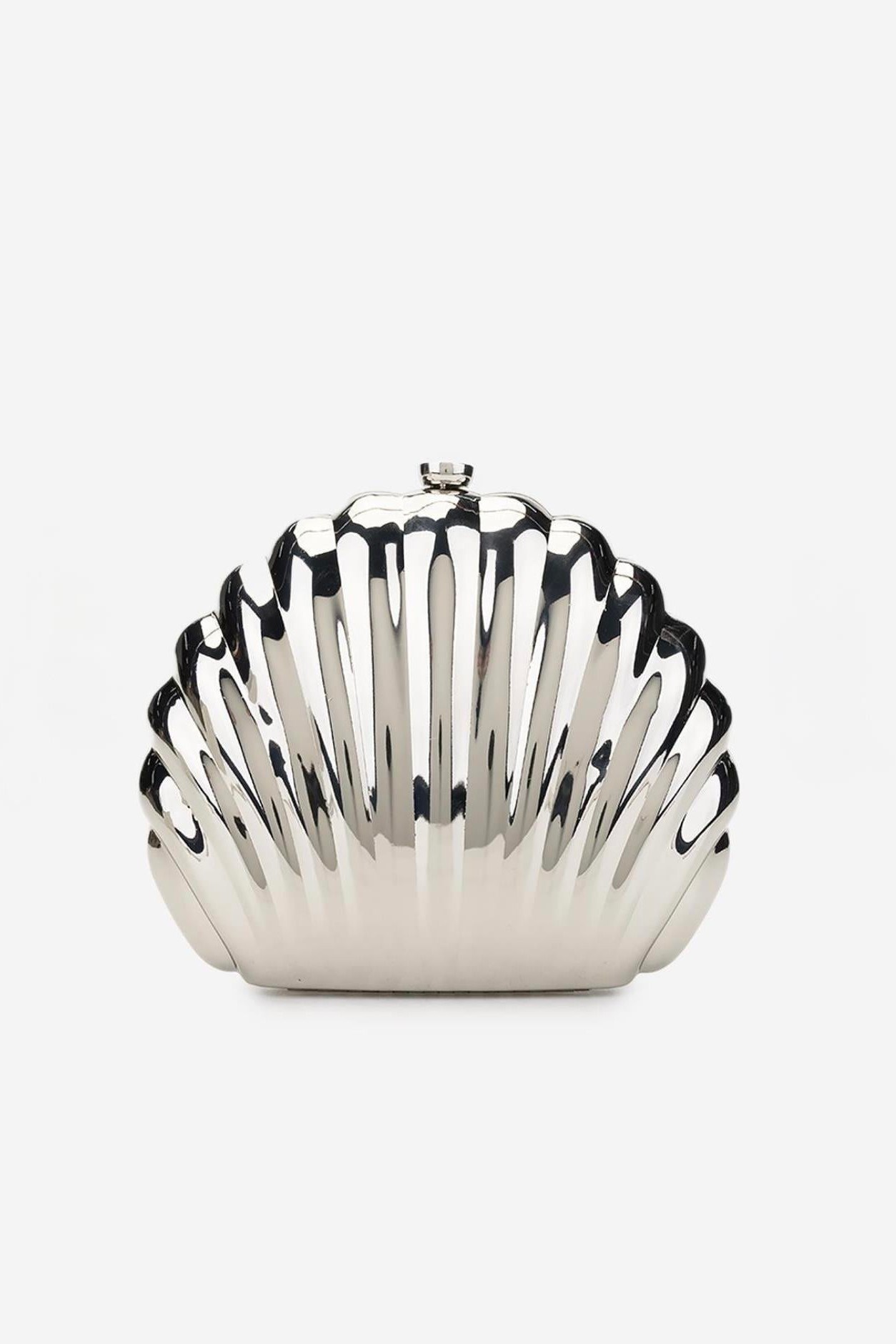 İstiridye Model Zincirli Parlak Çanta FE1278