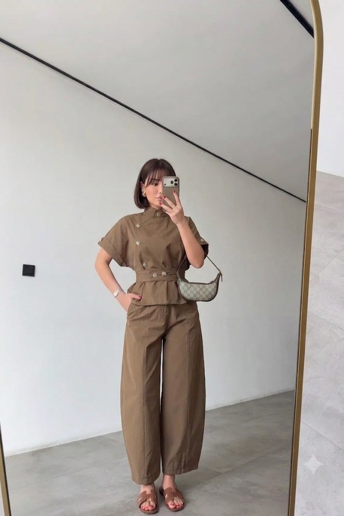 DiK Yaka Yelek Şalvar Pantolon Takım PR51310