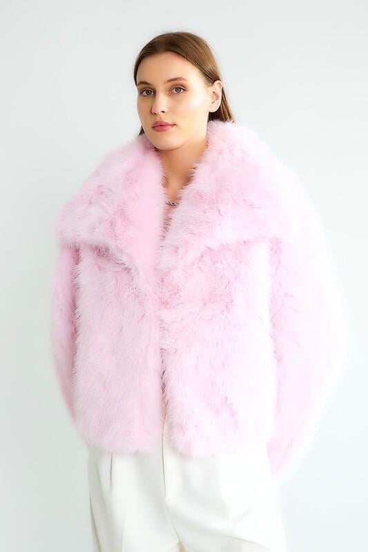 Yaka Detaylı İçi Astarlı Kürk RB99755