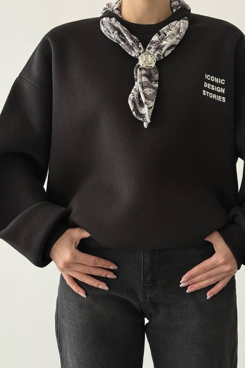 Fular Detaylı Sweatshirt QZ01336