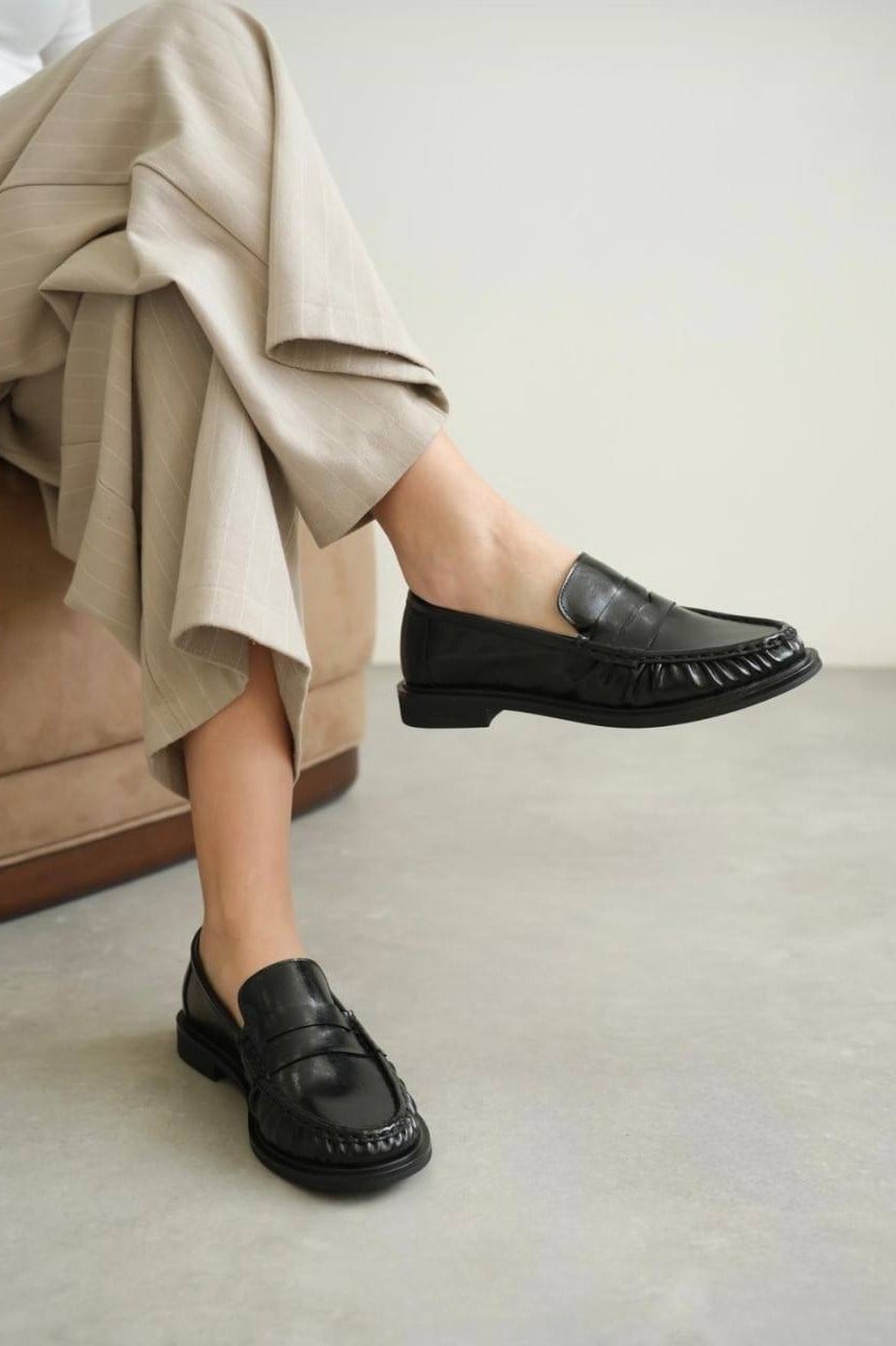 Büzgü Detaylı Loafer Ayakkabı FE124
