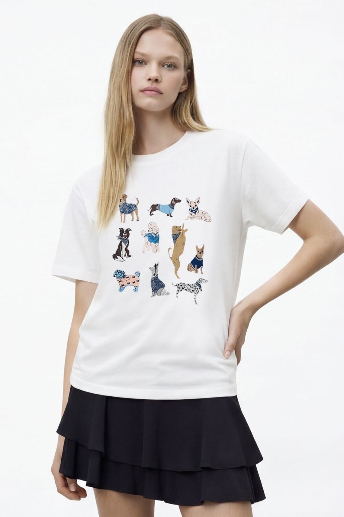 Baskı Detaylı T-shirt QZ02022