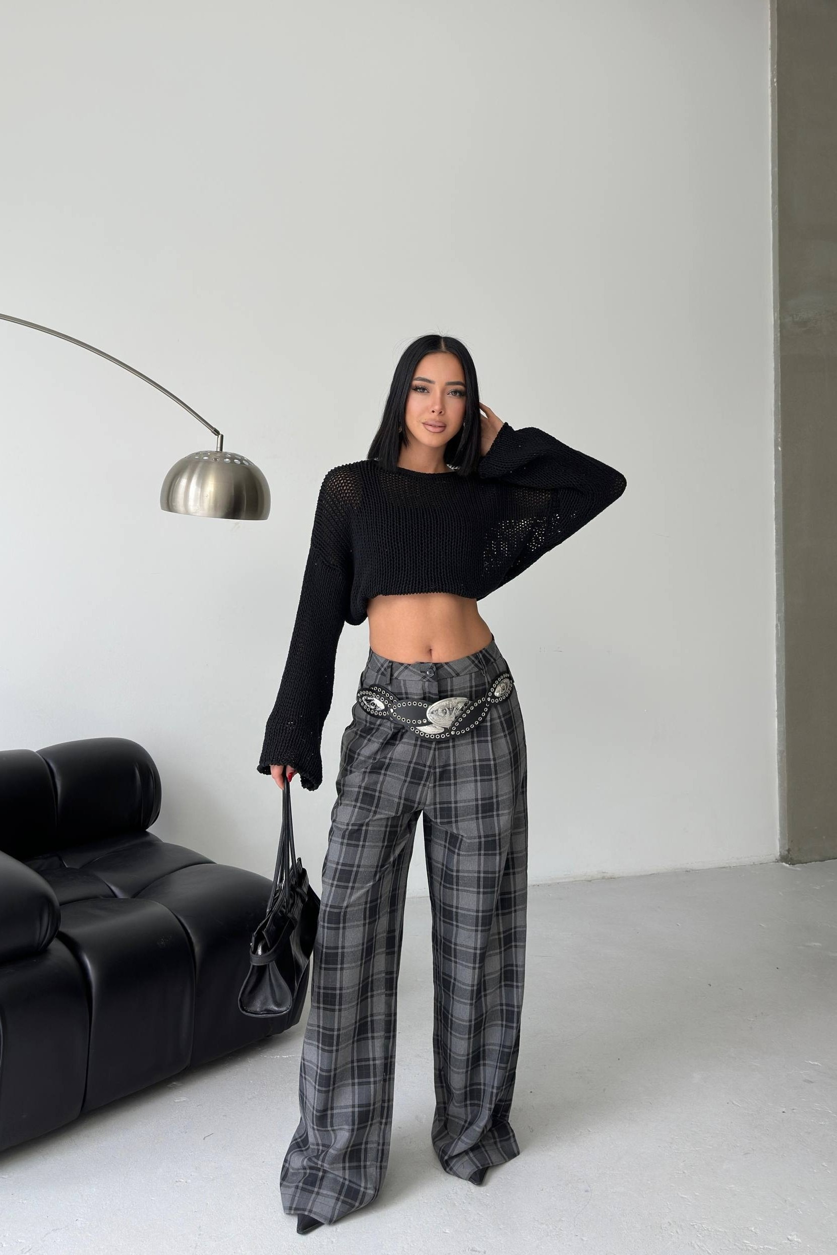 Piliseli Ekose Pantolon MY1491