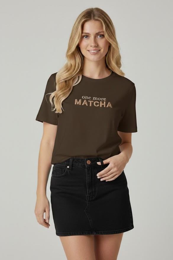 Matcha Nakışlı T-shirt CS2618140