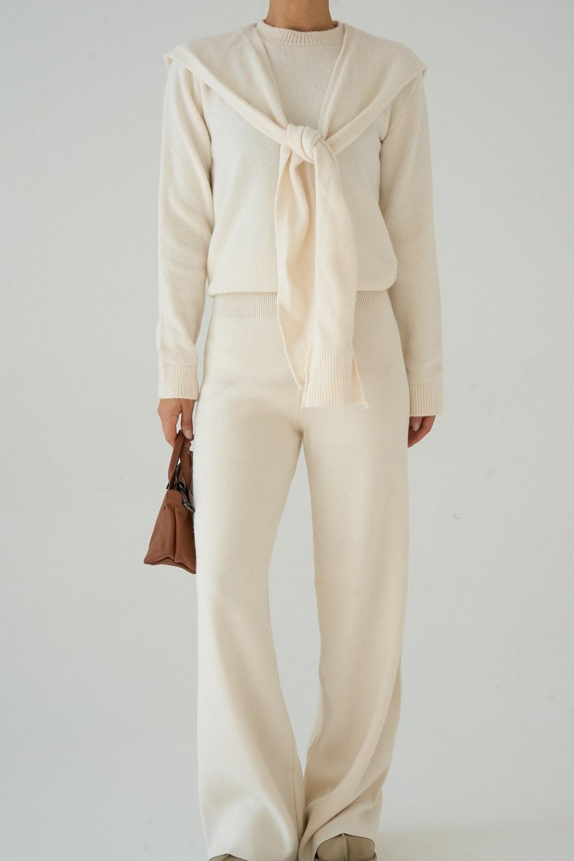 Bisiklet Yaka Bağlama Detaylı Kazak QS251180