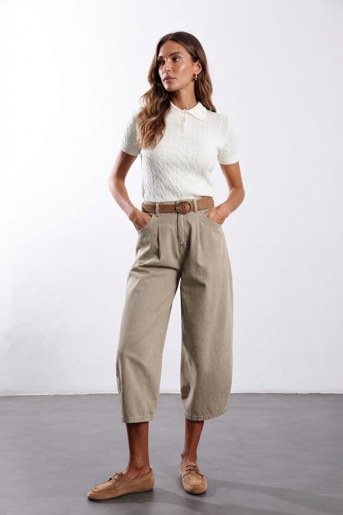 Yüksel Bel Barrel Jean PR0107