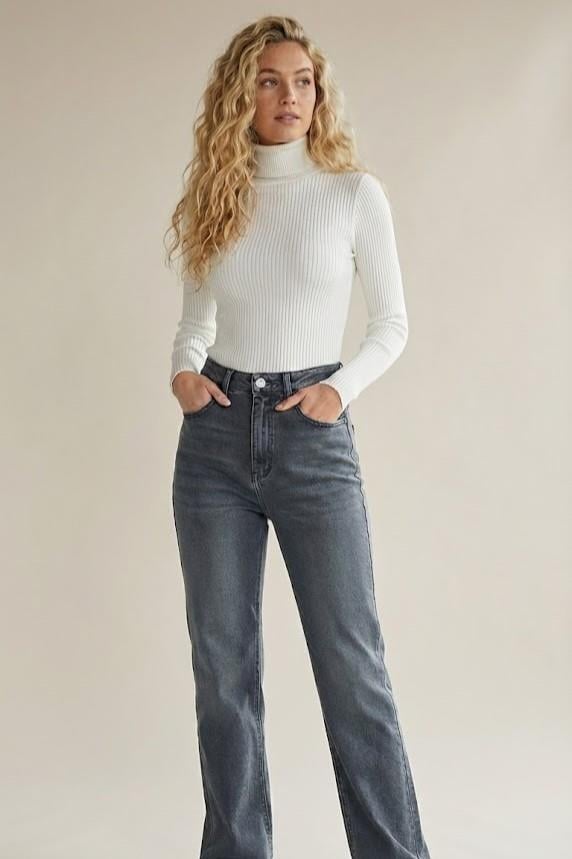 Yüksek Bel Straight Fit Jeans MY1015