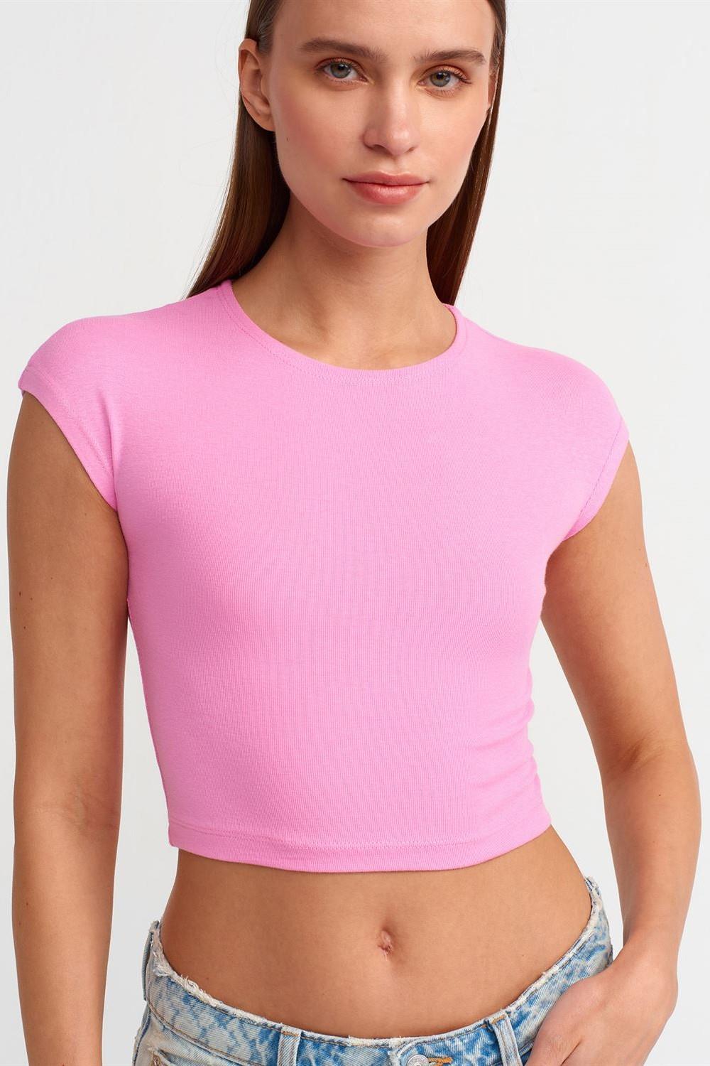 Kısa Kollu Basic Crop DL30528