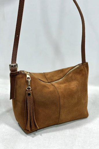 Püskül Fermuar Detaylı Deri Saplı Kol Çantası RY0500