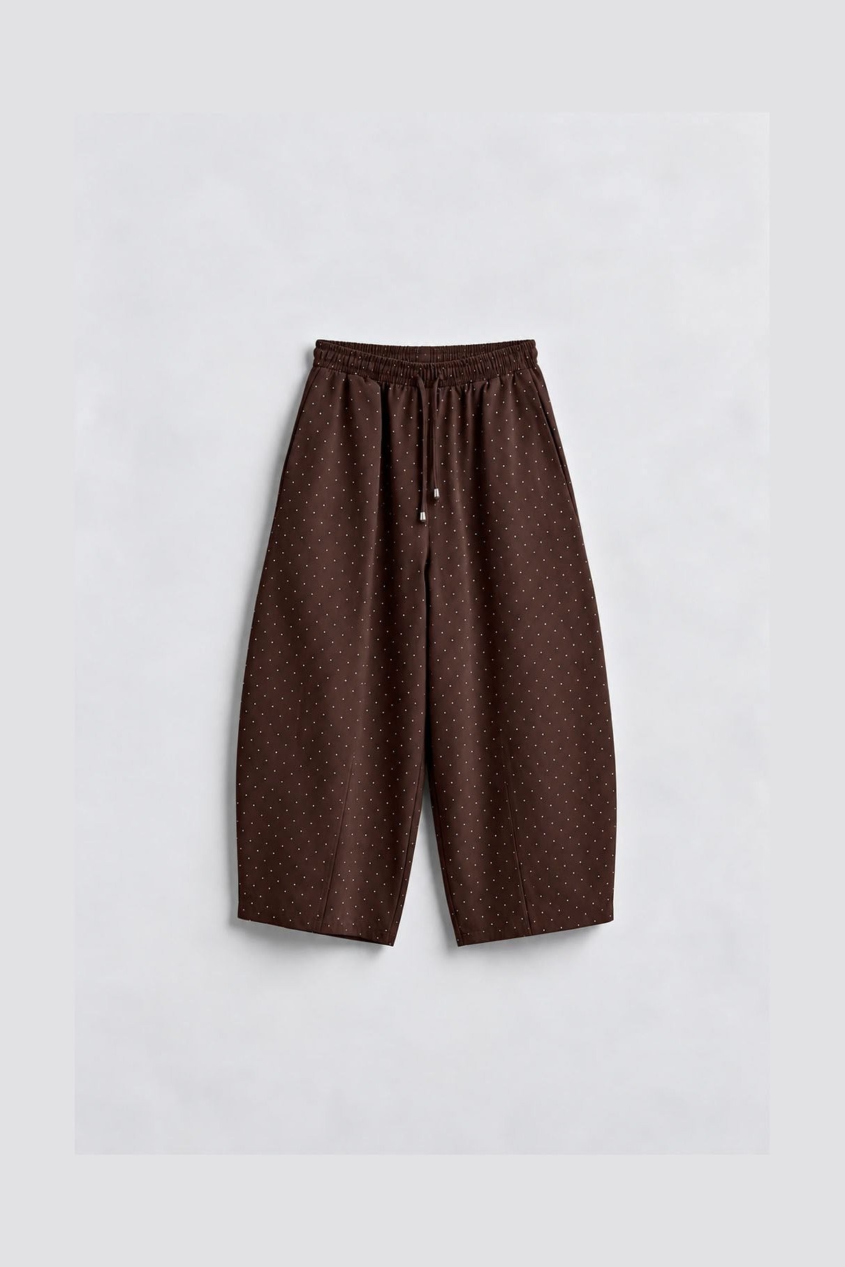 Beli Lastikli Taş Detaylı Baggy Pantolon PR51470