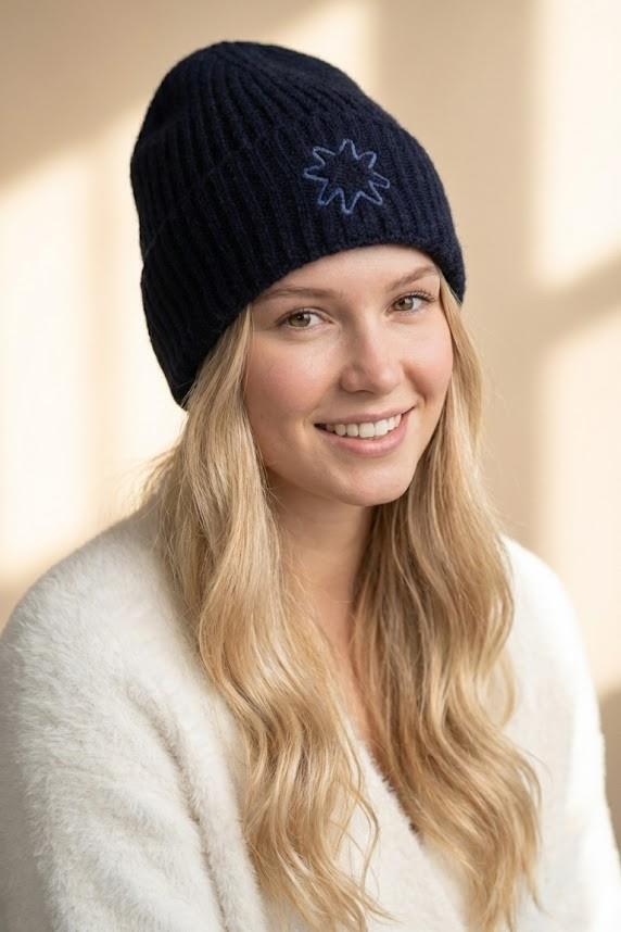 Nakışlı Örme Bere MOZ2201