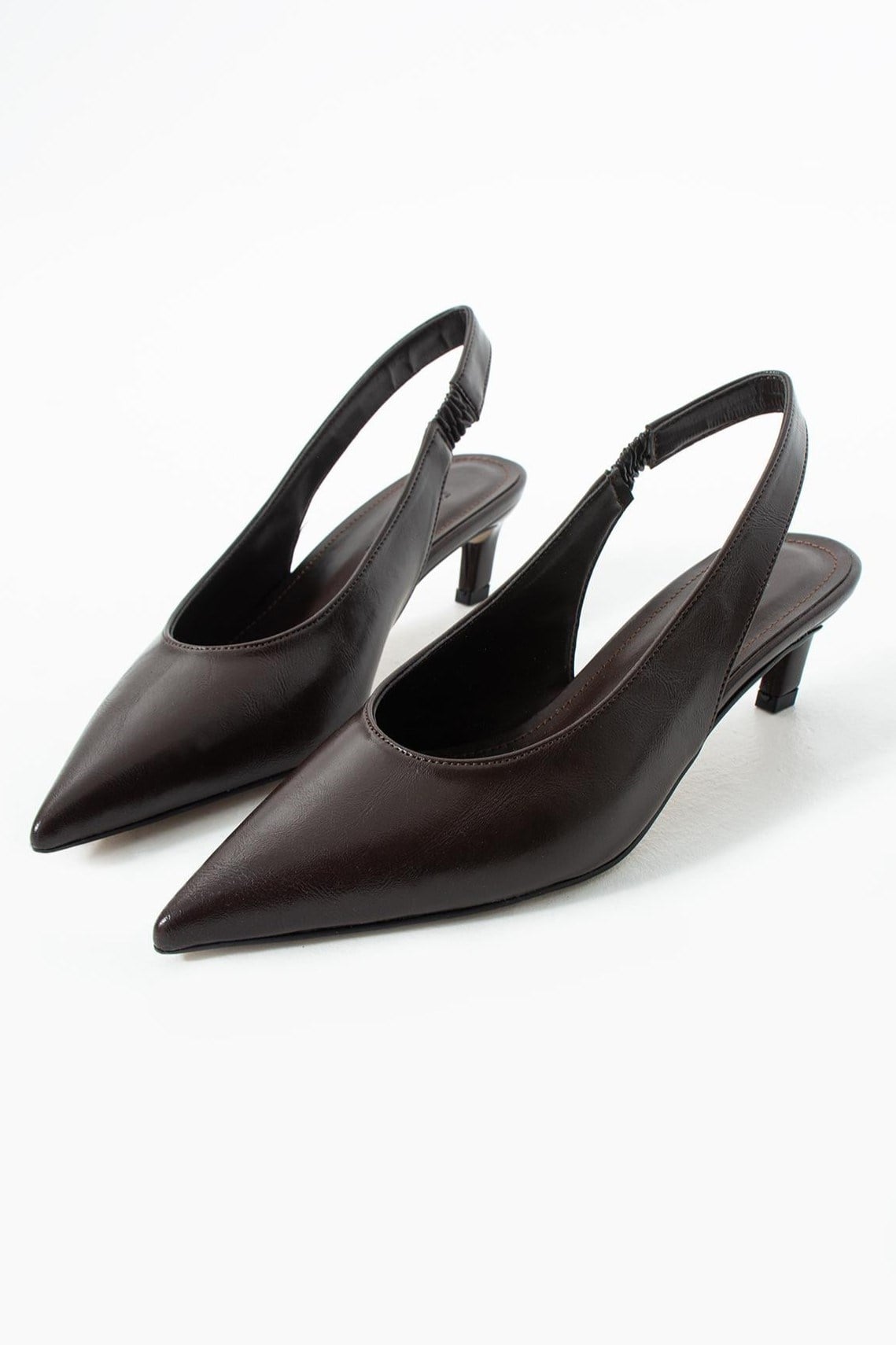 Kısa Topuk Arkası Açık Topuklu Ayakkabı FE5032