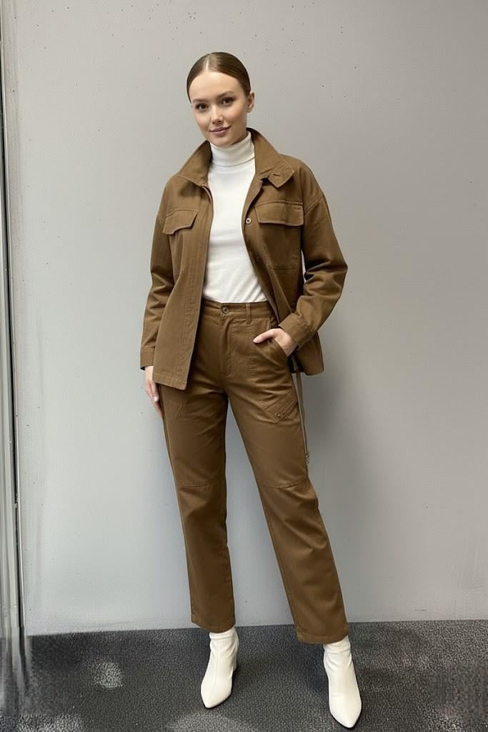 Kolu Pensli Yakalı Ceket CS261856