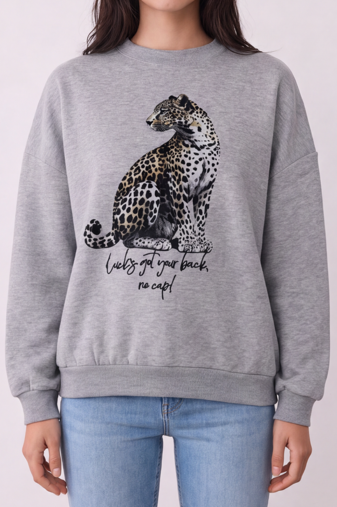Baskı Nakış Detaylı Sweatshirt QZ02550