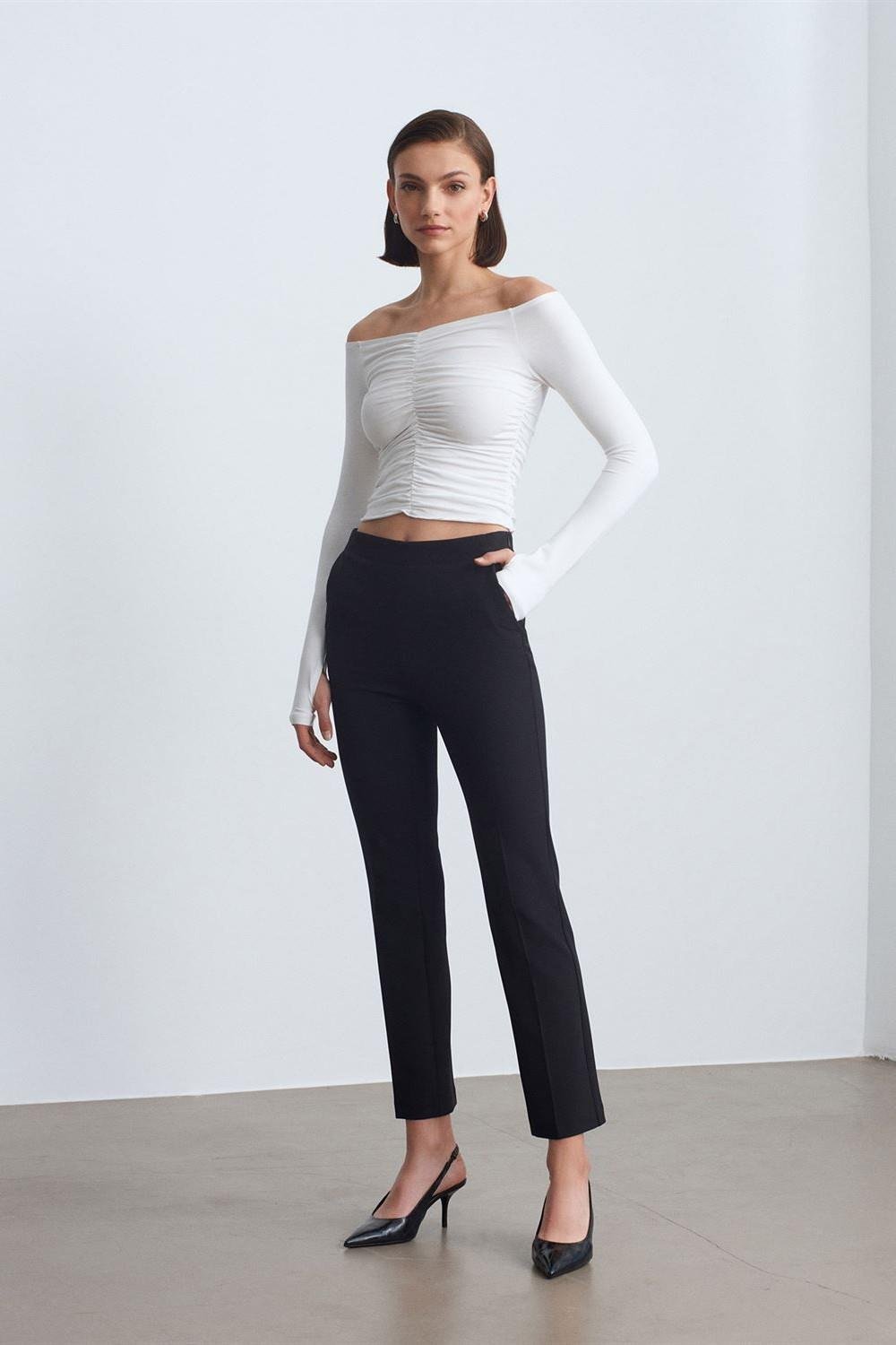 Yüksek Bel Fit Pantolon DL72249