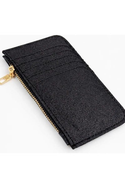 Bölme Detaylı Simli Fermuarlı Cüzdan SD8974