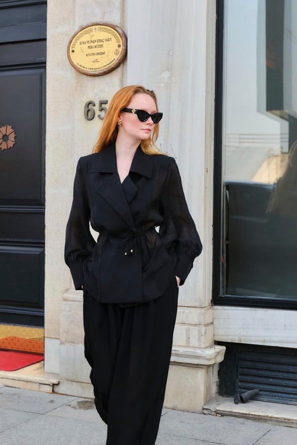 Kruvaze Yaka İpli Gömlek PR5029