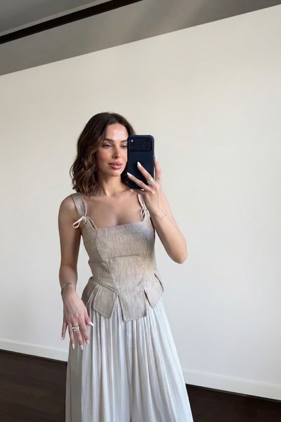 Askı Detaylı Korse Bluz QZ02040