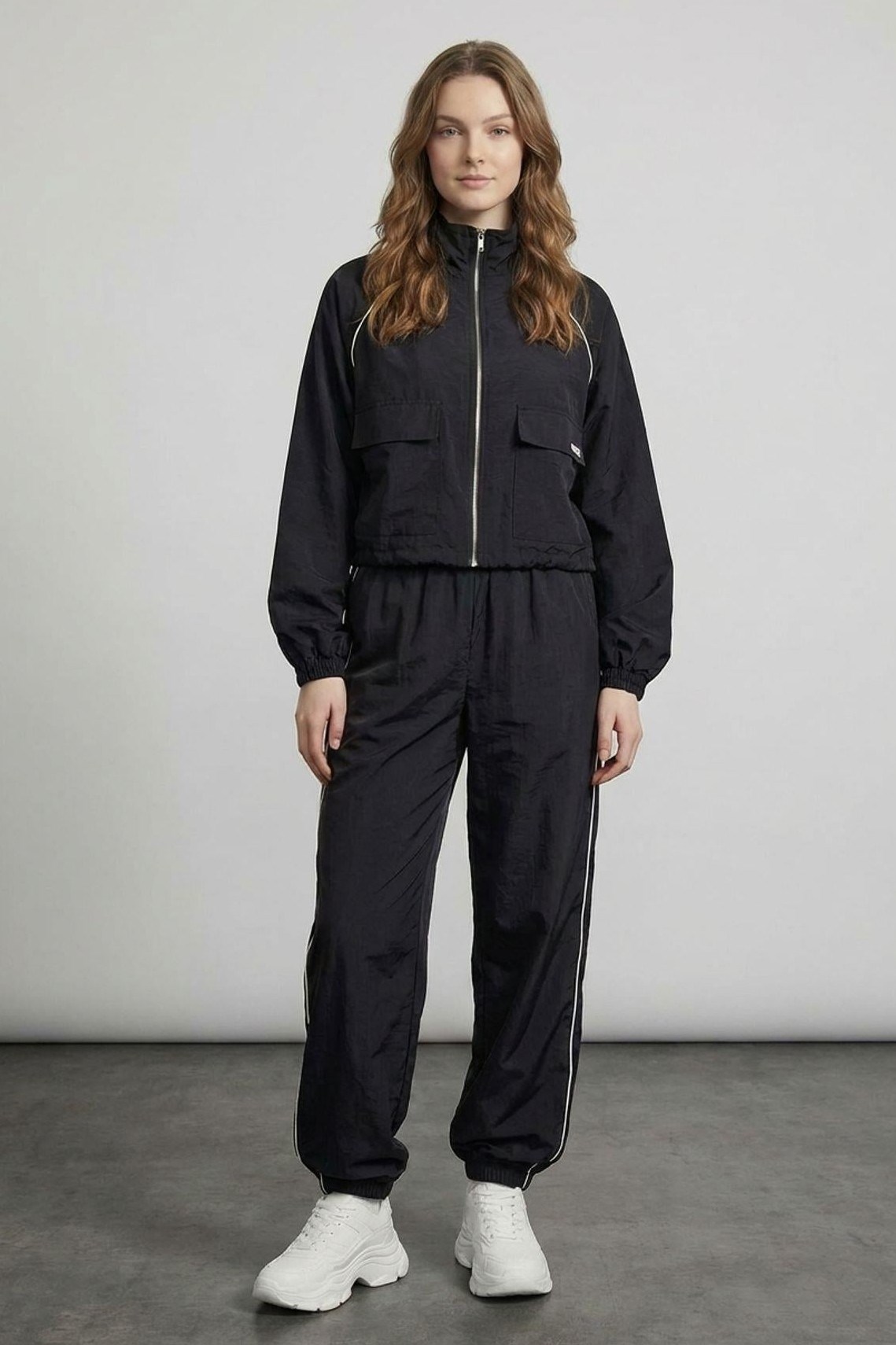 Kontras Detaylı Ceket Pantolon Takım QZ01527