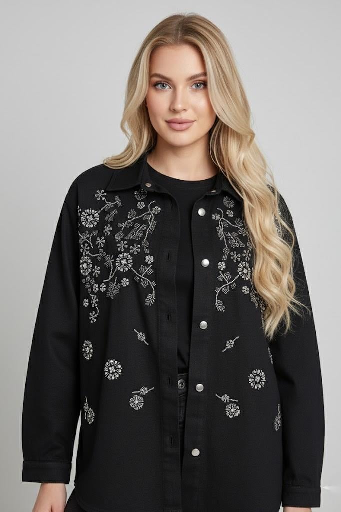 Pul İşlemeli Düğmeli Ceket RB99939