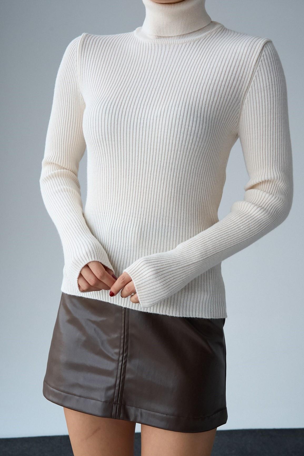 Balıkçı Yaka Fitilli Kazak QS241233