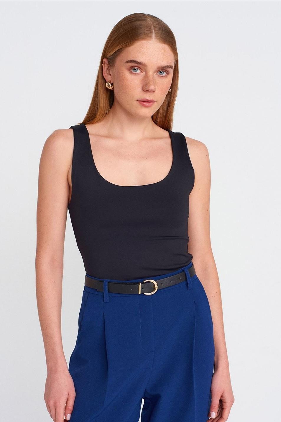 Kalın Askılı Poliamid Atlet DL20977