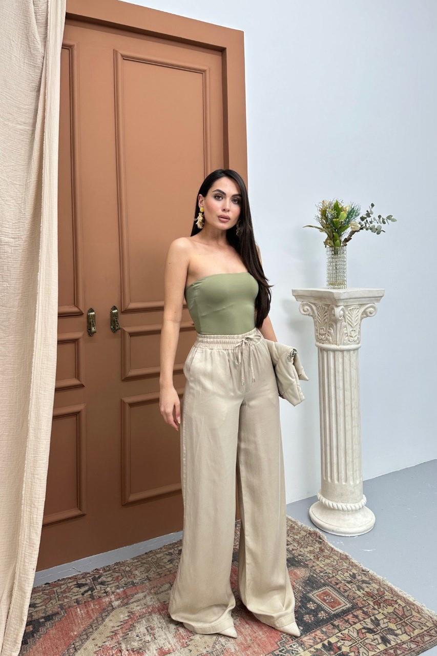 Beli Lastikli Palazzo Pantolon LC7636